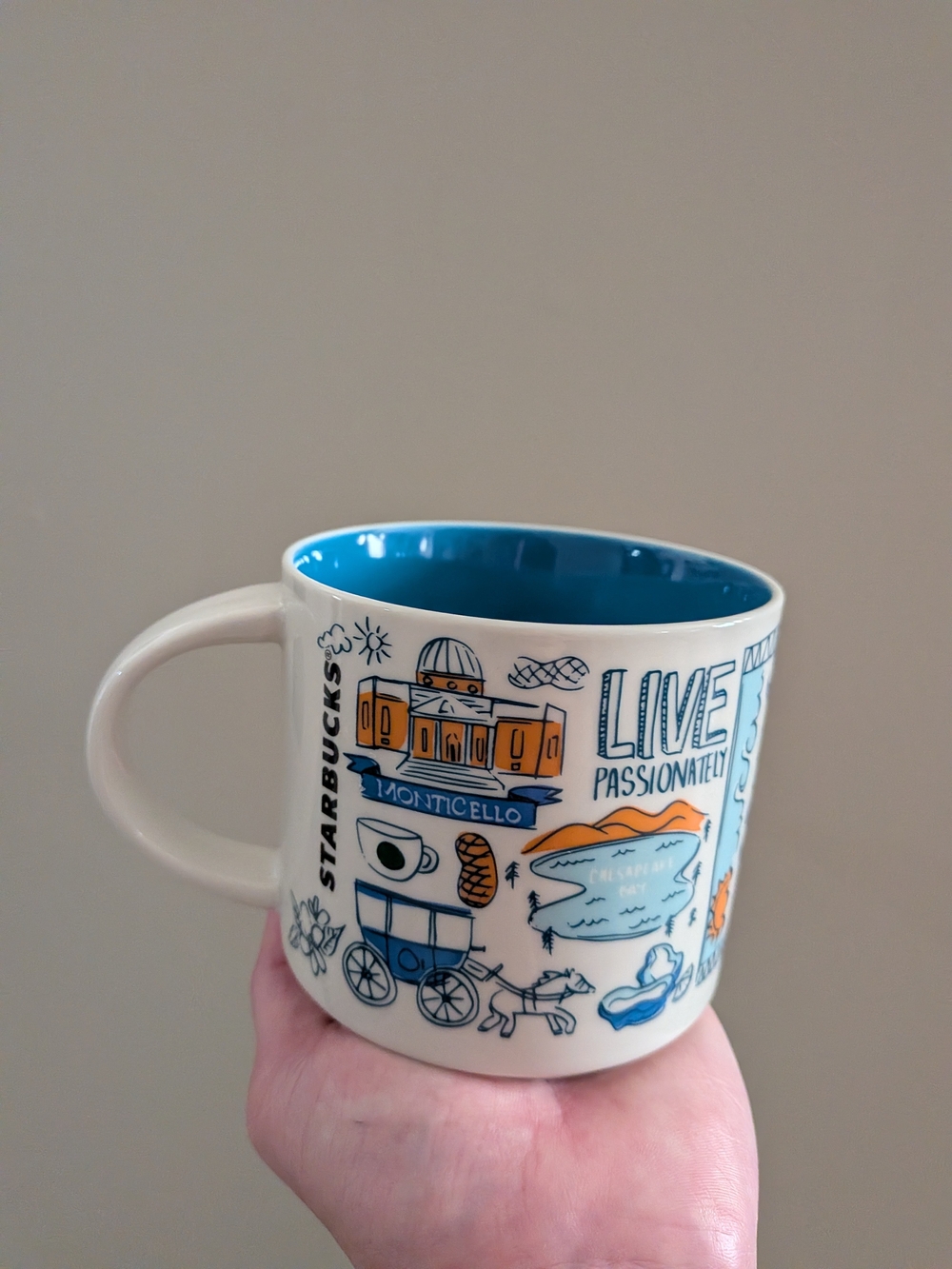 Starbucks Virginia Collectible Graphic Mug - "Been There Series" 2021
